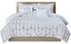 Olliix by Intelligent Design Raina Silver and White Full/Queen Metallic Printed Comforter Set-0
