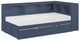 Homelegance® Nora Blue Twin Bookcase Corner Platform Bed-2