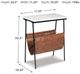 Signature Design by Ashley® Etanbury White Accent Table with Black Base-4