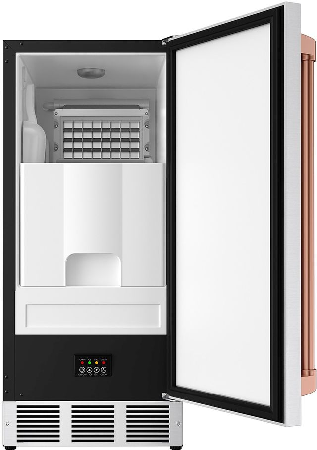 Thor Kitchen Gordon Ramsay Series 15" Stainless Steel/Rose Gold Undercounter Ice Maker-1