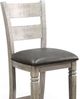 Sunny Designs™ Alpine Gray/Black 30" Ladderback Bar Stool-3