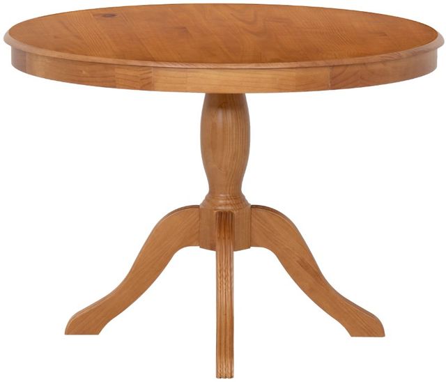 Linon Norah Caramel Pedestal Dining Table-2