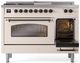 Ilve® Nostalgie II Series 48" Antique White Pro Style Dual Fuel Range-3