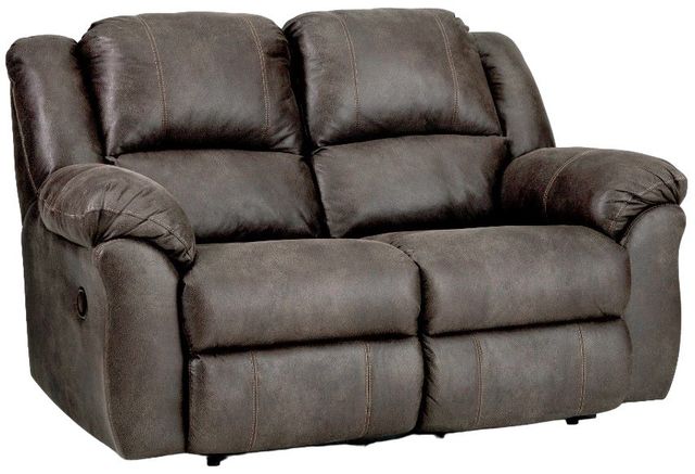 HomeStretch Tumbleweed Brown Reclining Loveseat-0