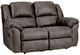 HomeStretch Tumbleweed Brown Reclining Loveseat-0