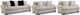 Elements International 3-Piece Fentasy Silver Living Room Stationary Seating Set-0