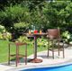 CabanaCoast® Customizable Monaco Aluminum 24" Outdoor Round Pedestal Bar Table-1