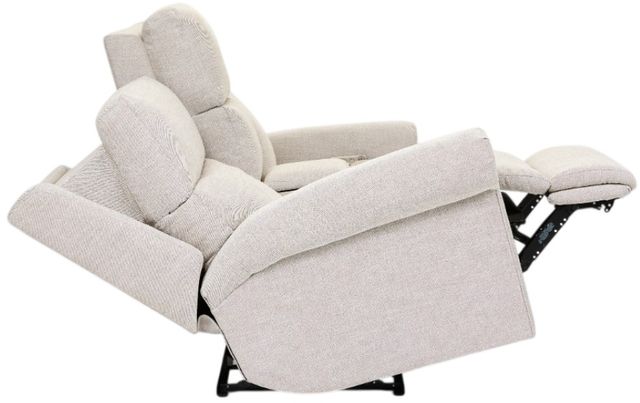 Flexsteel® Customizable Bernard Fabric Power Reclining Loveseat with Console, Headrest and Lumbar-1