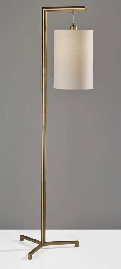Adesso® Reggie Antique Brass Floor Lamp-1