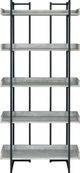 Elements International Preston Gray Bookshelf-1