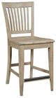 Kincaid Furniture The Nook Heathered Oak Counter Slat Back Chair-0