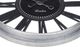 Monarch Specialties Inc. Black/Silver 20" Round Wall Clock with Roman Numerals on Open Background-1