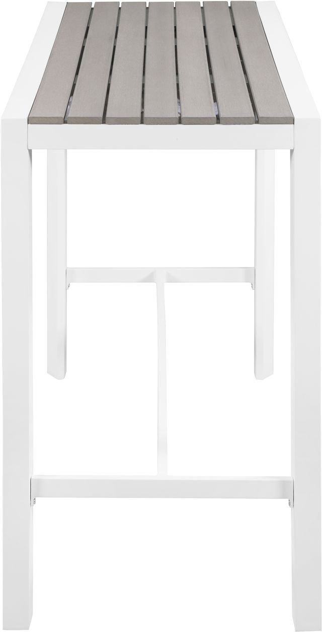 Meridian Furniture Nizuc Grey Polywood Outdoor Patio Rectangle Bar Table-2
