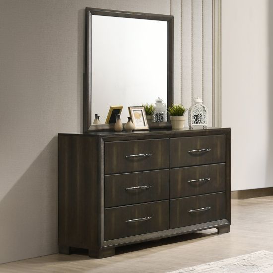 New Classic® Home Furnishings Langston Espresso Dresser and Mirror-1
