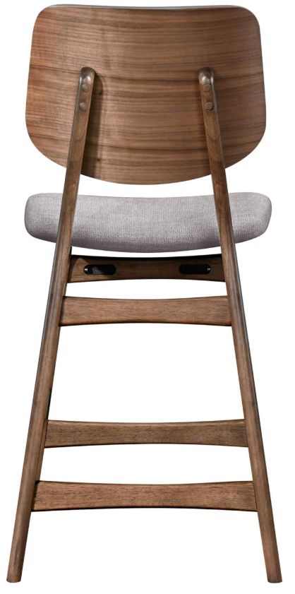 New Classic® Home Furnishings Oscar Dark Gray/Walnut Counter Stool-4