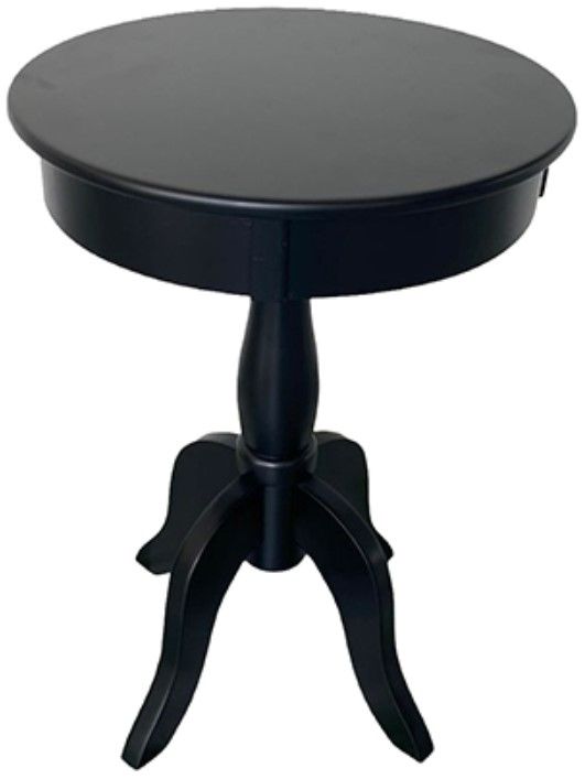 Crown Mark Romy Black Chairside Table-0