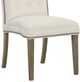 Fairfield® Customizable Entree Dining Empire Short Back Armless Stack Chair with Buttons-2