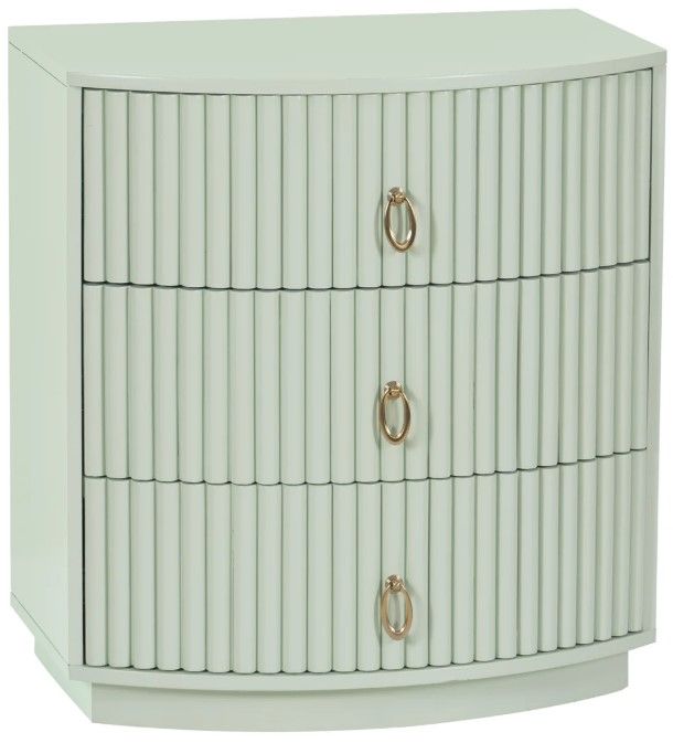 Powell® Ciarra Sage Green 3-Drawer Nightstand-0
