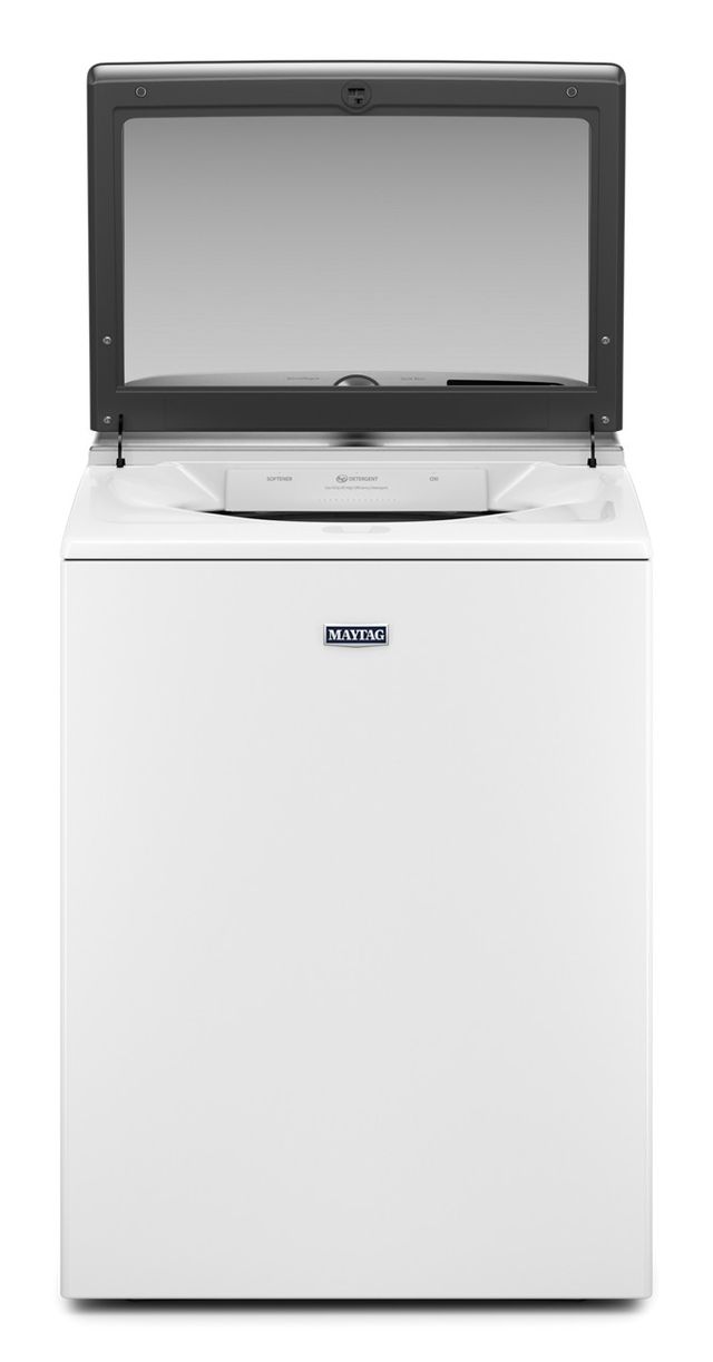 Maytag® 4.7 Cu. Ft. White Agitator Top Load Washer with Extra Power-1