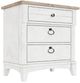 Riverside Furniture Maddox Aged Cotton 3-Drawer Nightstand-0
