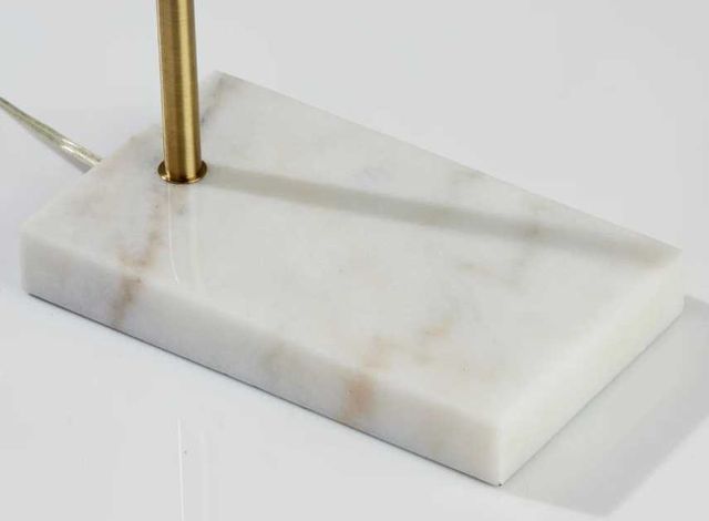 Adesso® Justine White Floor Lamp-2