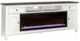 Liberty Furniture Charcoal/Wirebrushed White 80" TV Console with Fireplace-0