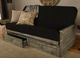 Kodiak Furniture Lexington Canton Black/Weathered Gray Full Storage Futon with Mattress-1