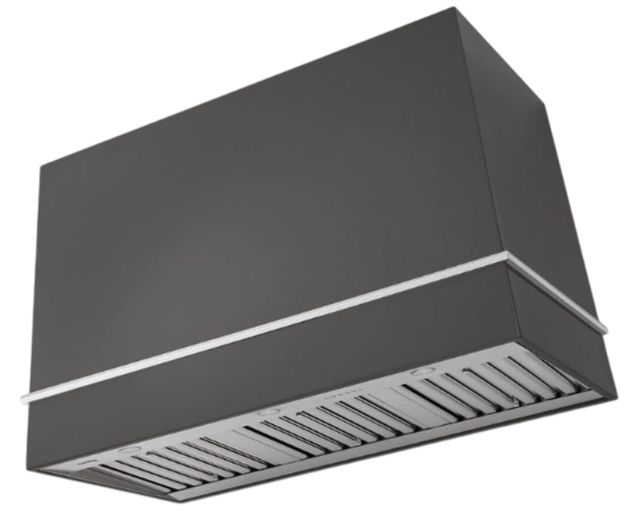 AGA Loge 48" Slate Wall Mounted Range Hood with Polished Brass Trim-0