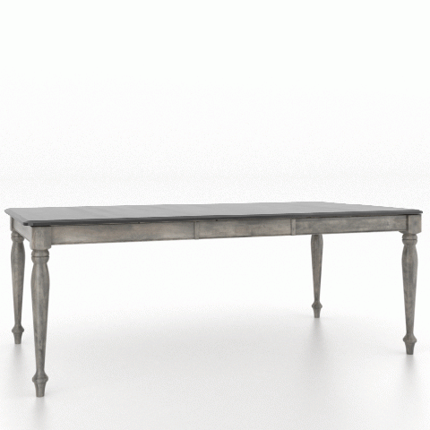 Canadel Customizable Gourmet 82" VA Base Dining Table with One Removable Leaf-1