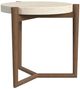 Flexsteel® Verona White Accent Table with Pebble Brown-0