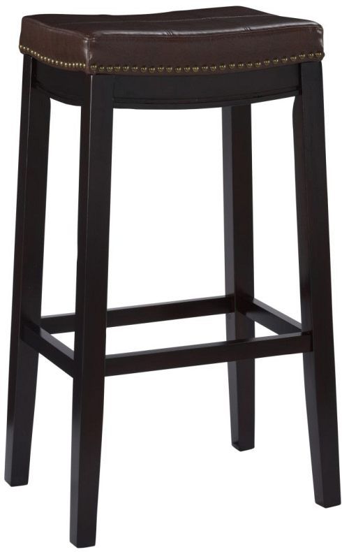 Linon Claridge Brown Bar Stool-0