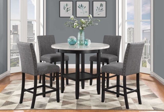 Global Furniture USA D1622 Black/Gray Bar Stool-1