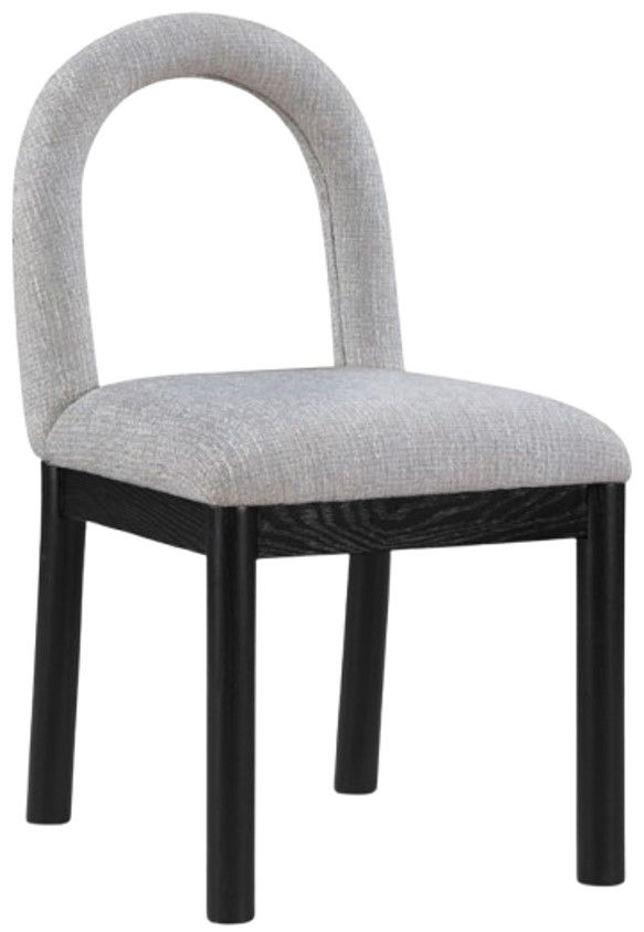Meridian Furniture Conrad Gray/Black Upholstered Dining Chair-0