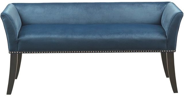Olliix by Madison Park Blue Welburn Accent Bench-1