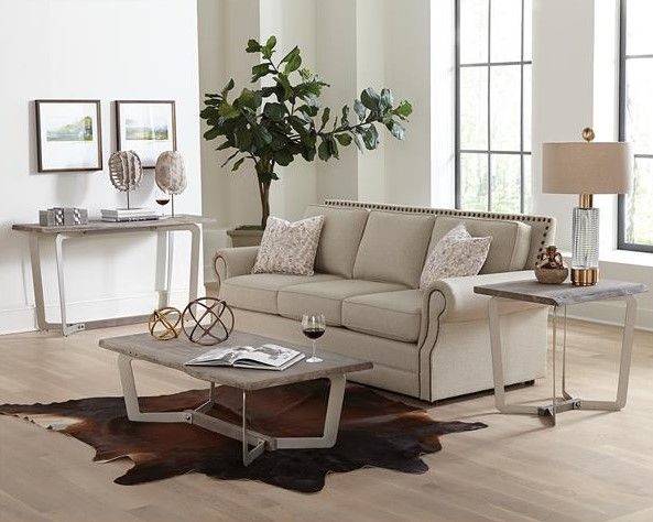 Riverside Furniture Waverly Sandblasted Gray Coffee Table-1