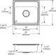 Elkay Lustertone® Classic Lustrous Satin 19" x 18" x 5-1/2" 3-Hole Single Bowl Drop-In ADA Sink-4