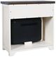 Jofran Inc. Madison County Brown/Vintage White 32" Fireplace-4