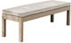 Furniture of America® Bordeaux Beige/Natural Aluminum/Fabric Outdoor Bench-0