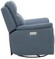 Flexsteel® Sawyer Marine Leather Power Swivel Glider Recliner with Power Headrest and Lumbar-3