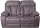 GoBerce® Gray Reclining Loveseat-0