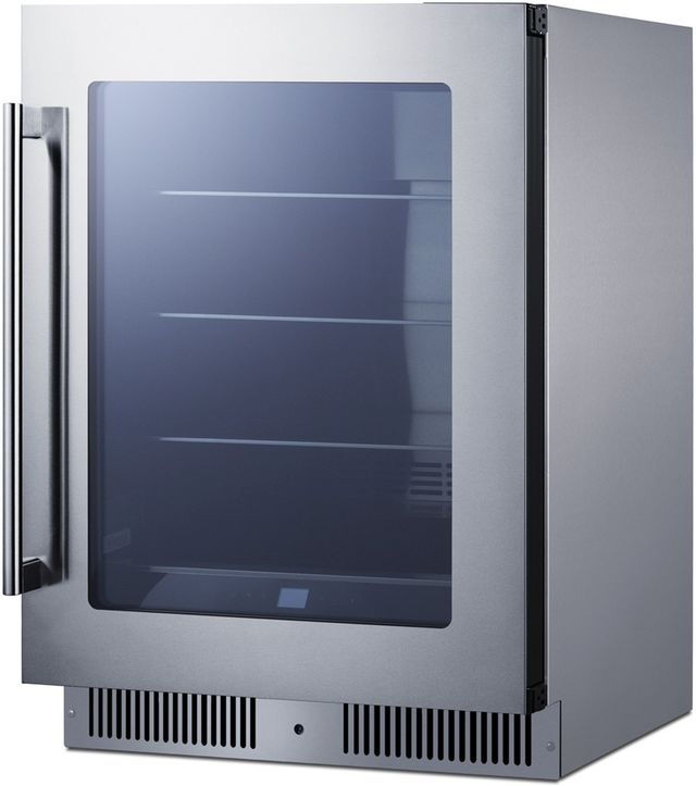 Summit® 24" 4.7 Cu. Ft. Stainless Steel Built-In Beverage Center-2