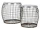 A & B Home Balaz 2-Piece Stainless Steel Iron Wire Table Set-0