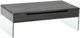 Brassex Inc. Grey Coffee Table with Glass Base-0