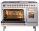 Ilve® Nostalgie II Series 48" Stainless Steel Pro Style Dual Fuel Range-2