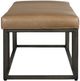 Four Hands Beaumont Dakota Warm Taupe Leather Bench-2