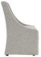 Classic Home Warwick Gray Rolling Wingback Dining Chair-4