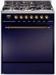 Ilve® Nostalgie II Series 30" Midnight Blue Pro Style Dual Fuel Range-0
