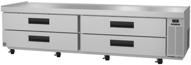 Hoshizaki 98" 24.75 Cu. Ft. Stainless Steel Two Section Chef Base Prep Table Refrigerator-0