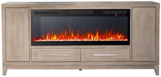 Liberty Furniture Brentwood Sandstone 80" Fireplace Console-2
