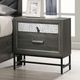Furniture of America® Voleta Gray Nightstand-2
